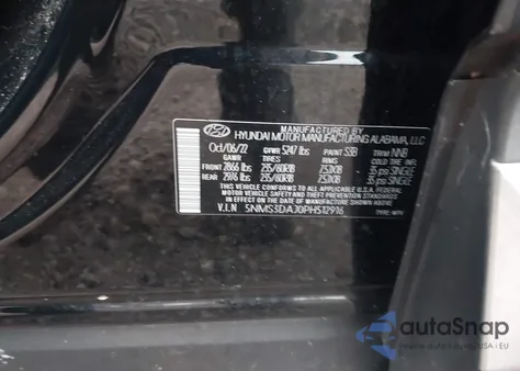 2023 Hyundai Santa Fe Sel z USA, uszkodzony, nr VIN 5NMS3DAJ0PH512916